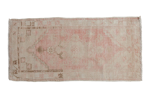 2.5x5.5 Vintage Distressed Oushak Rug Runner // ONH Item 10170