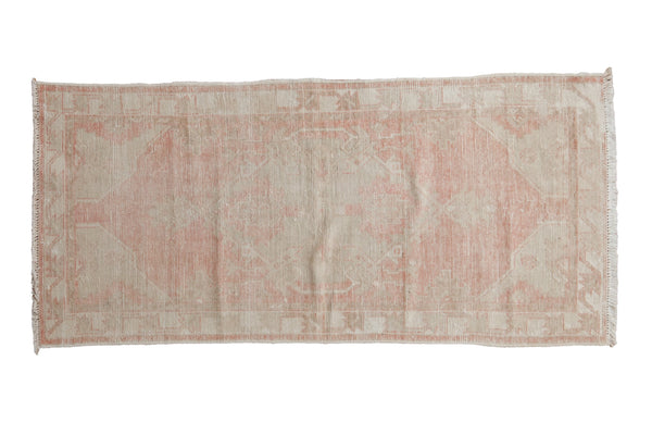 2.5x5.5 Vintage Distressed Oushak Rug Runner // ONH Item 10174