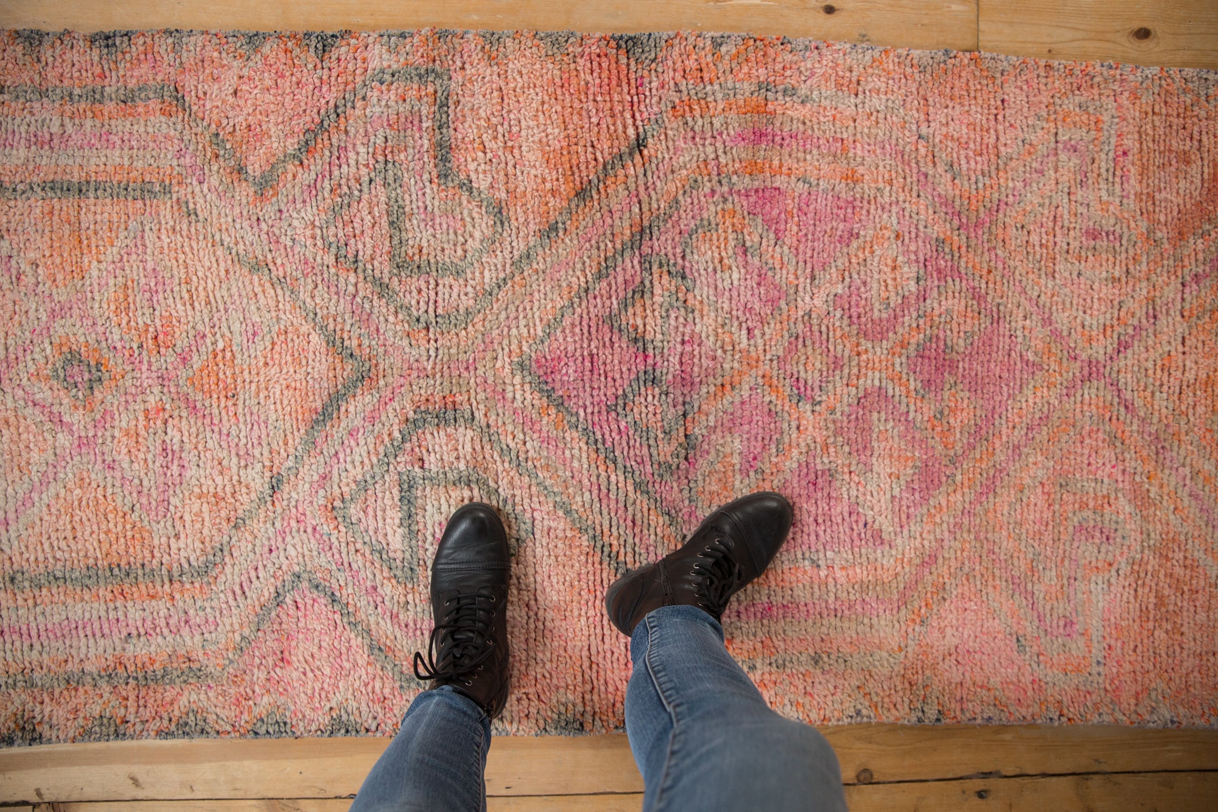 3x12.5 Vintage Distressed Oushak Rug Runner // ONH Item 10181 Image 1