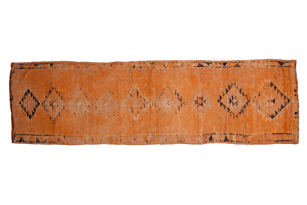 3x10 Vintage Distressed Oushak Rug Runner // ONH Item 10188