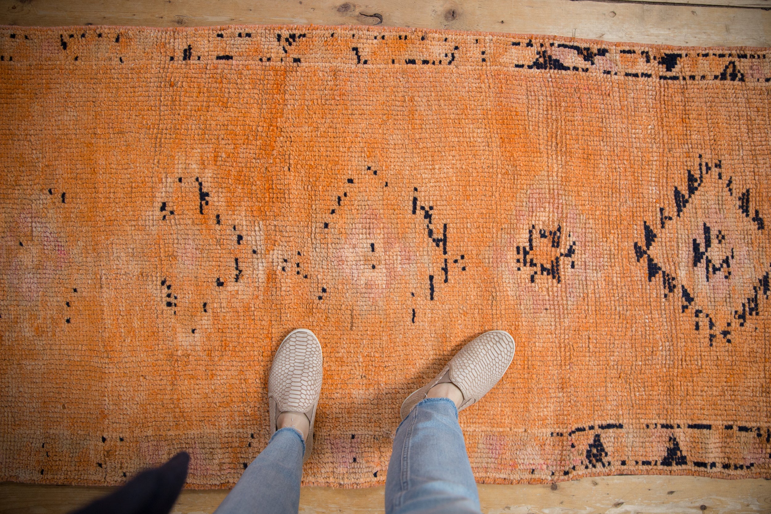 3x10 Vintage Distressed Oushak Rug Runner // ONH Item 10188 Image 1