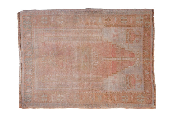 2.5x3.5 Vintage Distressed Oushak Rug // ONH Item 10196