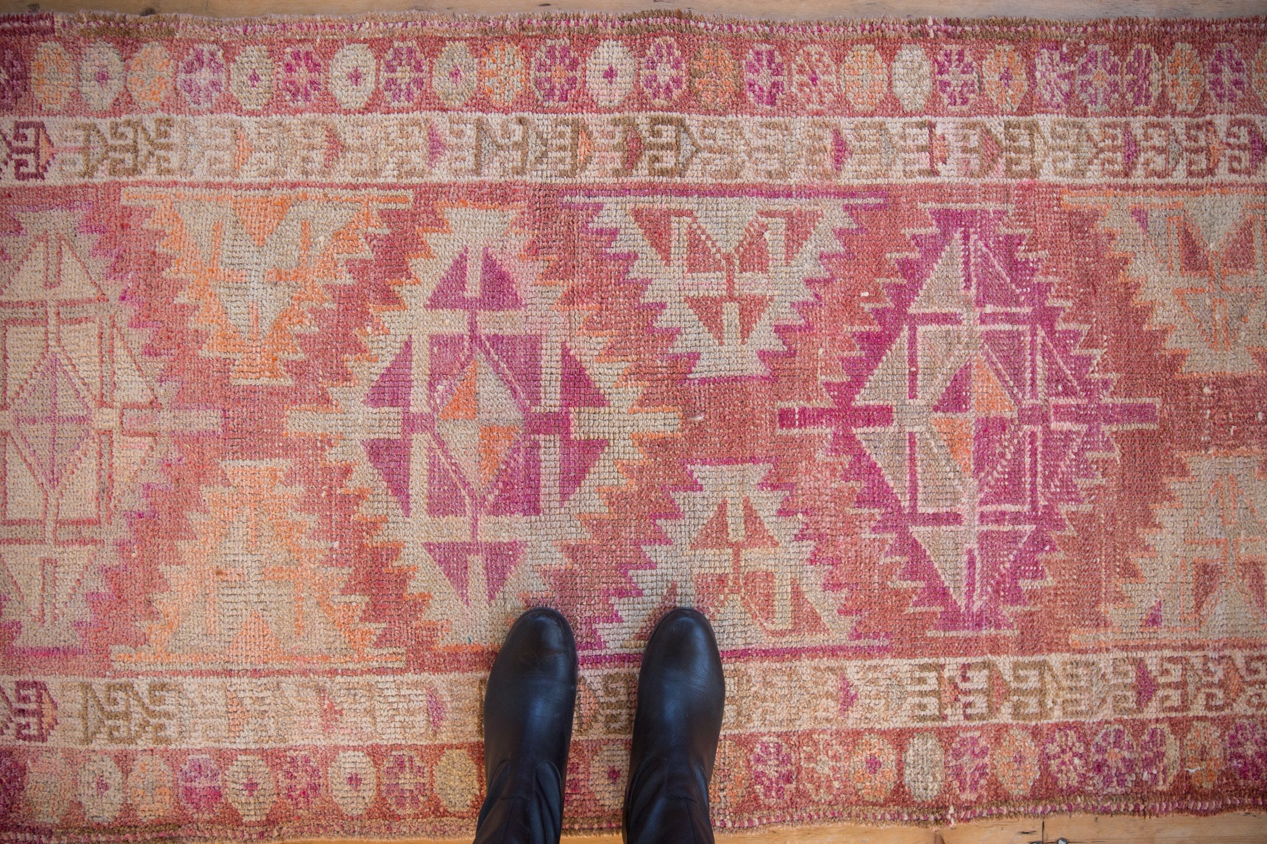 3x12.5 Vintage Distressed Kurd Rug Runner // ONH Item 10202 Image 1