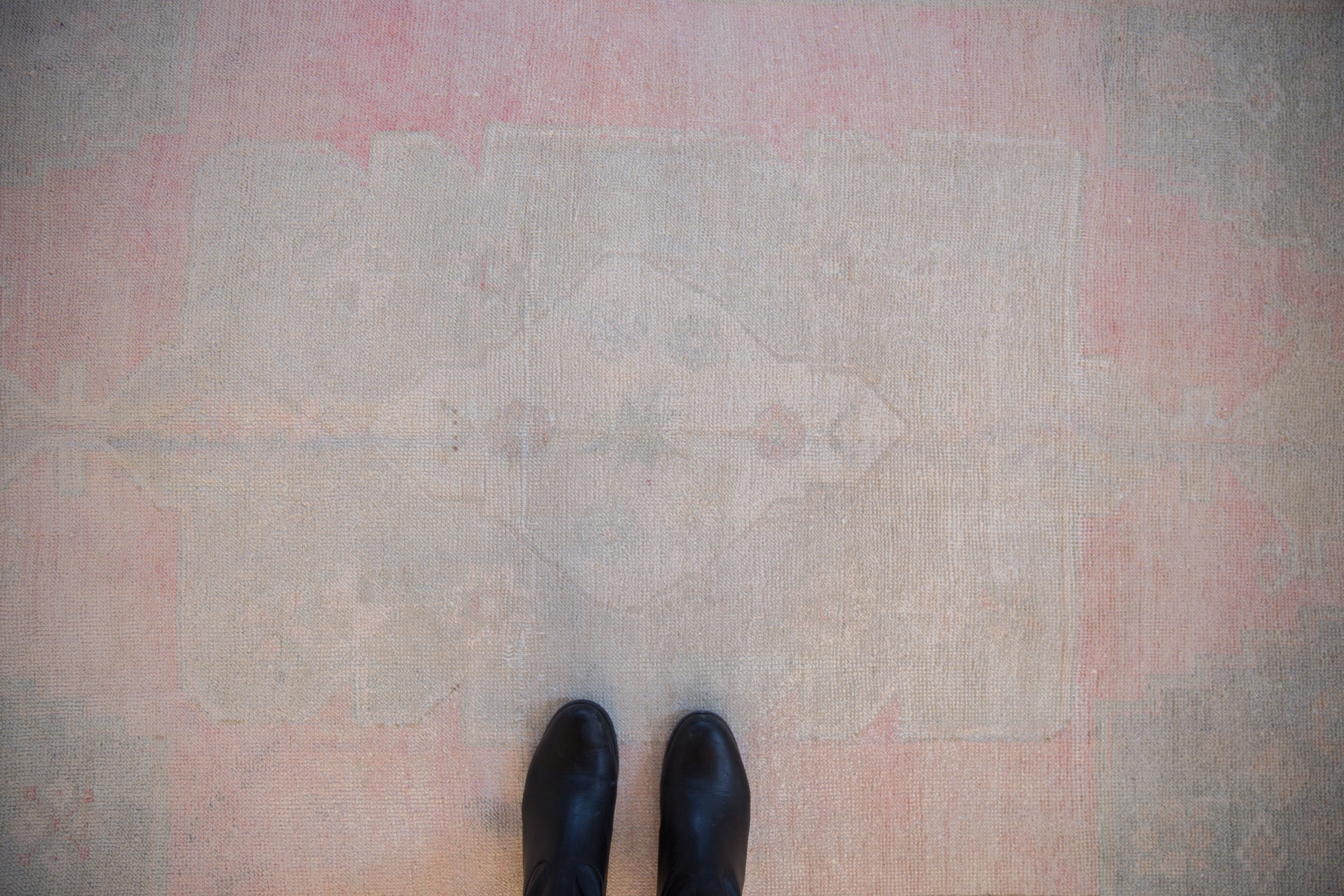 4x8 Vintage Distressed Oushak Rug Runner // ONH Item 10203