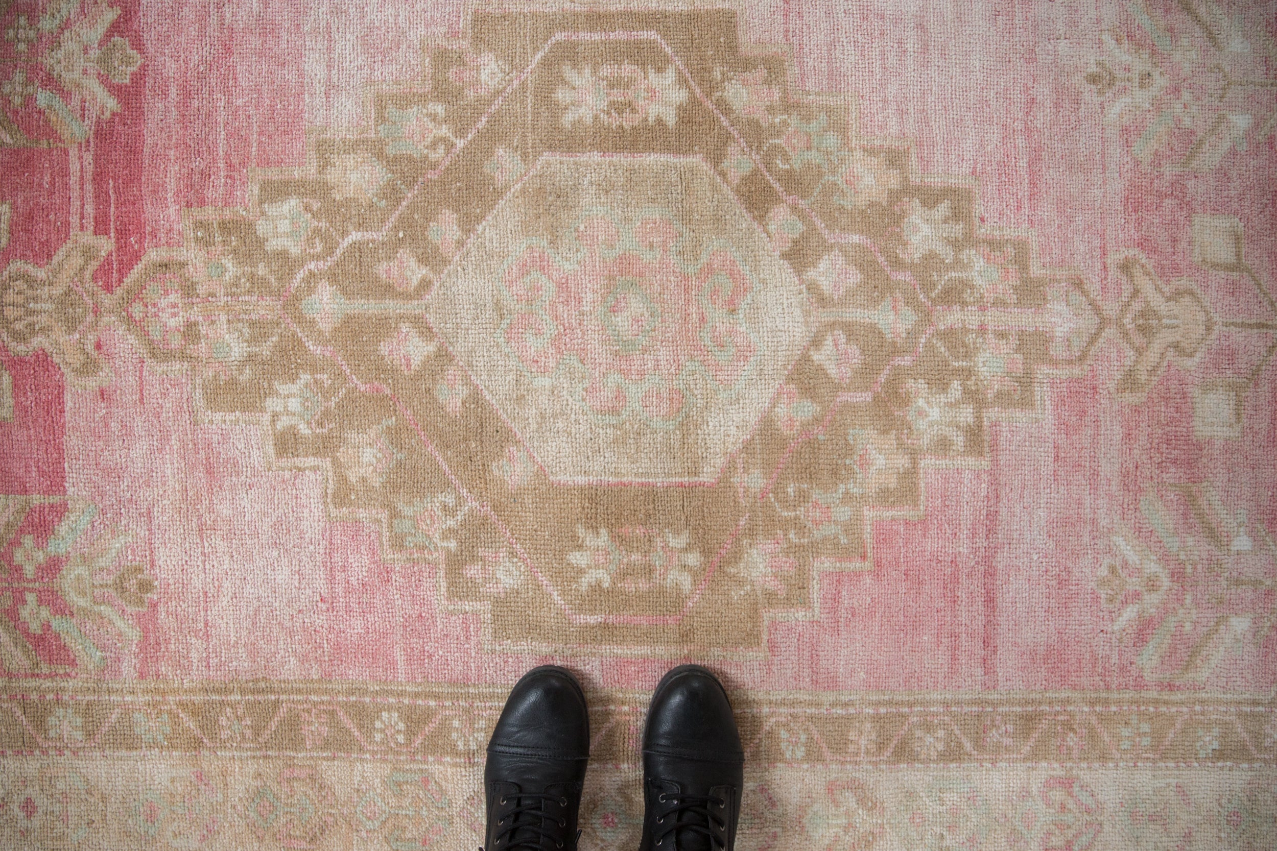 4x8.5 Vintage Distressed Oushak Rug Runner // ONH Item 10207 Image 1