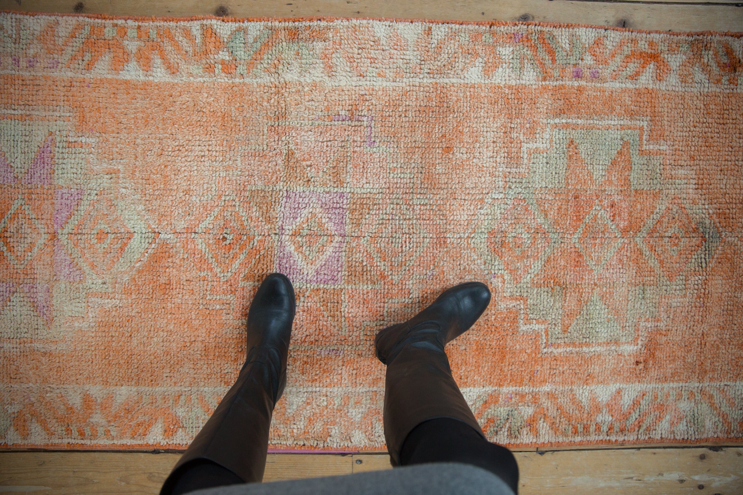 3x11.5 Vintage Distressed Kurd Rug Runner // ONH Item 10208 Image 1