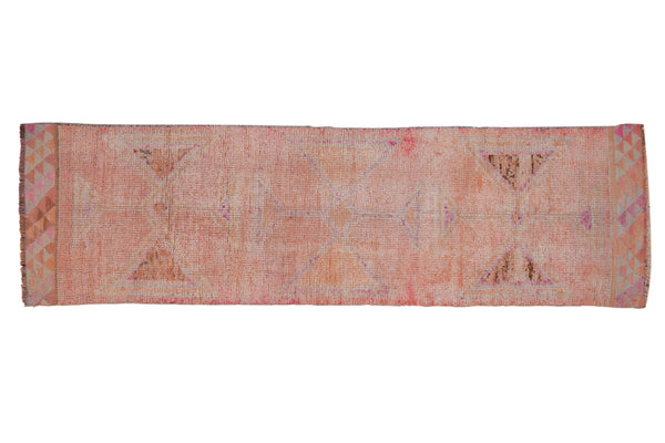 3x10 Vintage Distressed Kurd Rug Runner // ONH Item 10210