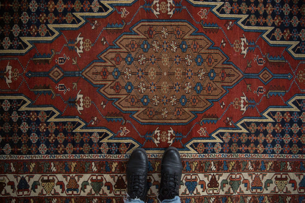 4x6.5 Vintage Fine Hamadan Rug // ONH Item 10217 Image 2