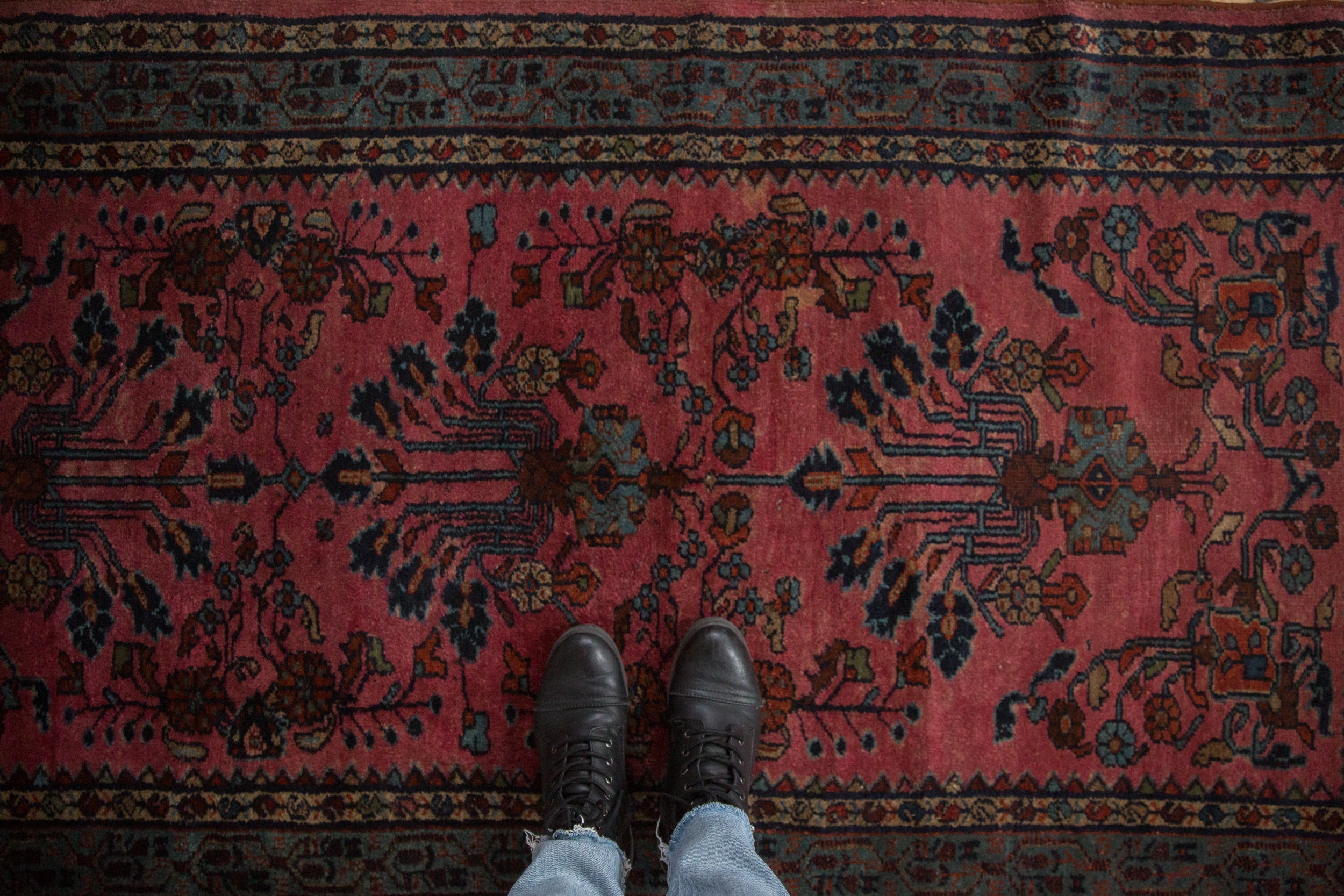 3.5x6.5 Vintage Lilihan Rug // ONH Item 10219 Image 1