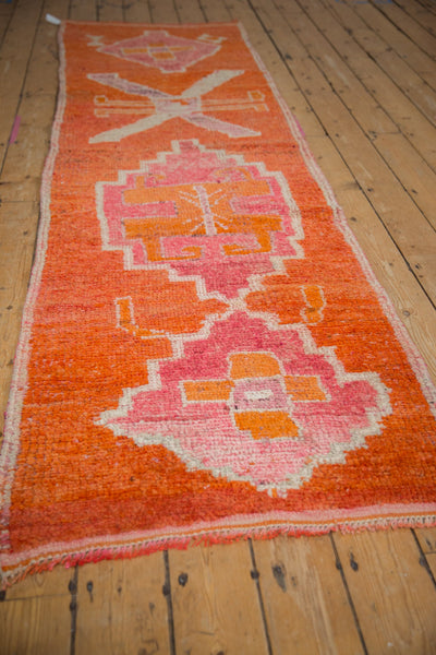 3x9.5 Vintage Distressed Kurd Rug Runner // ONH Item 10235 Image 2