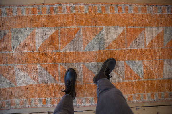 3x12 Vintage Distressed Kurd Rug Runner // ONH Item 10241 Image 1