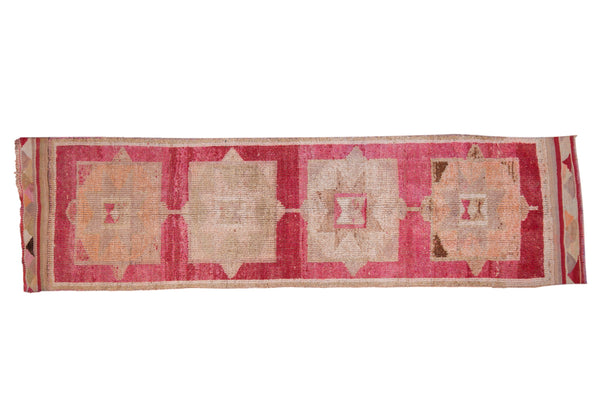 3x10 Vintage Distressed Kurd Rug Runner // ONH Item 10243