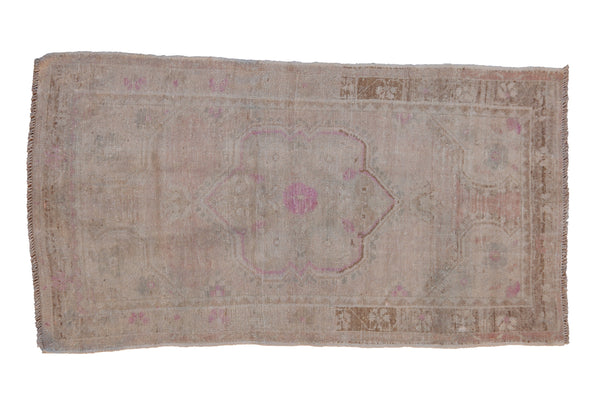 3x5.5 Vintage Distressed Oushak Rug // ONH Item 10244