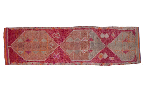 3x10.5 Vintage Distressed Kurd Rug Runner // ONH Item 10247