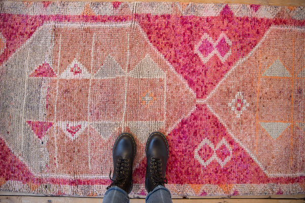 3x10.5 Vintage Distressed Kurd Rug Runner // ONH Item 10247 Image 1