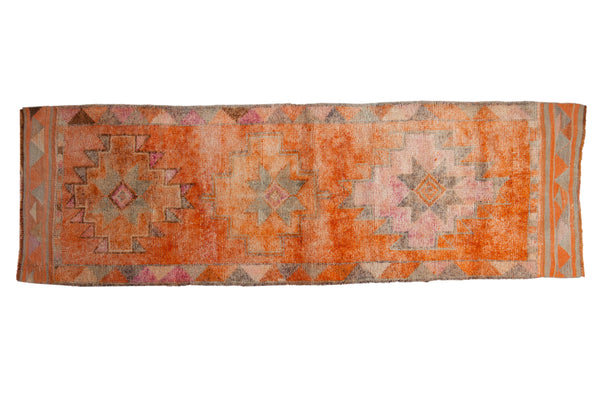 3x10 Vintage Distressed Kurd Rug Runner // ONH Item 10250