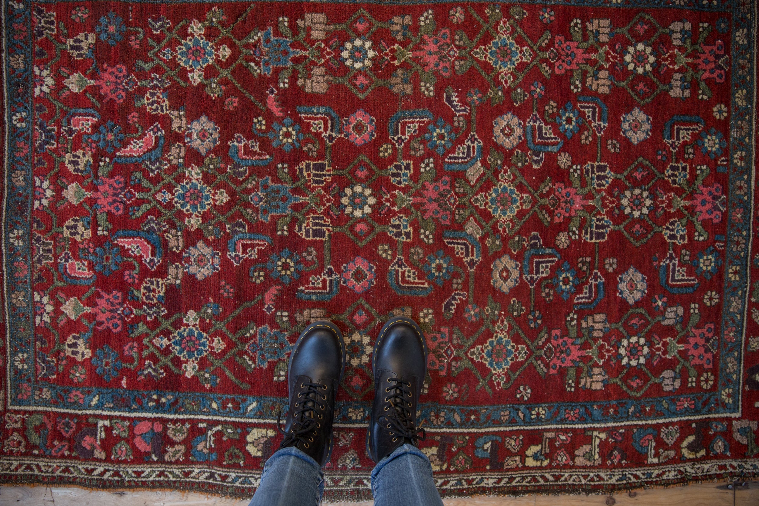 4x5.5 Vintage Kurdish Hamadan Rug // ONH Item 10257 Image 1