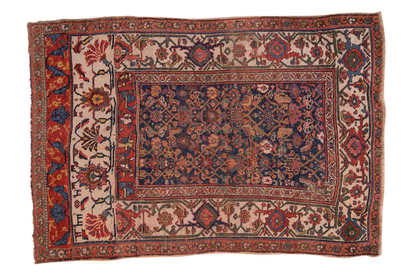 4x5.5 Antique Bijar Rug // ONH Item 10258