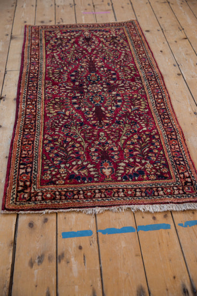 2.5x5 Vintage Fine American Sarouk Rug Runner // ONH Item 10262 Image 3