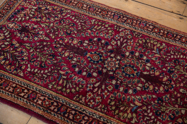 2.5x5 Vintage Fine American Sarouk Rug Runner // ONH Item 10262 Image 4