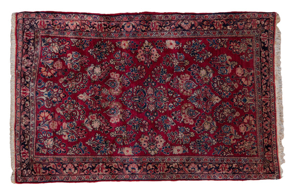 3.5x5 Vintage Fine German Sarouk Rug // ONH Item 10264