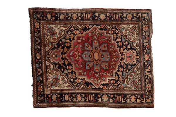 2x2.5 Antique Fine Farahan Sarouk Square Rug Mat // ONH Item 10265