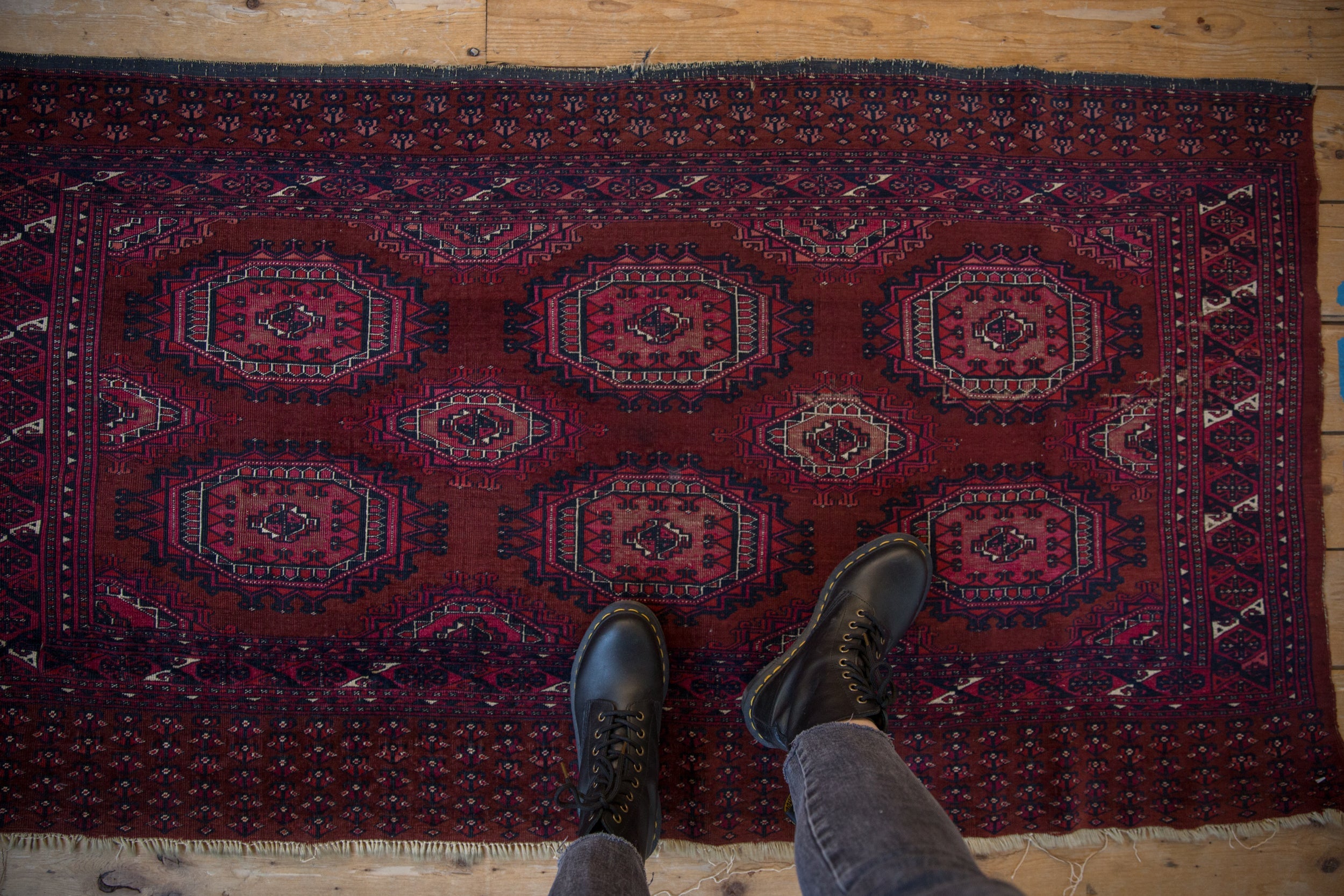 3x5.5 Vintage Fine Turkmen Rug // ONH Item 10271 Image 1