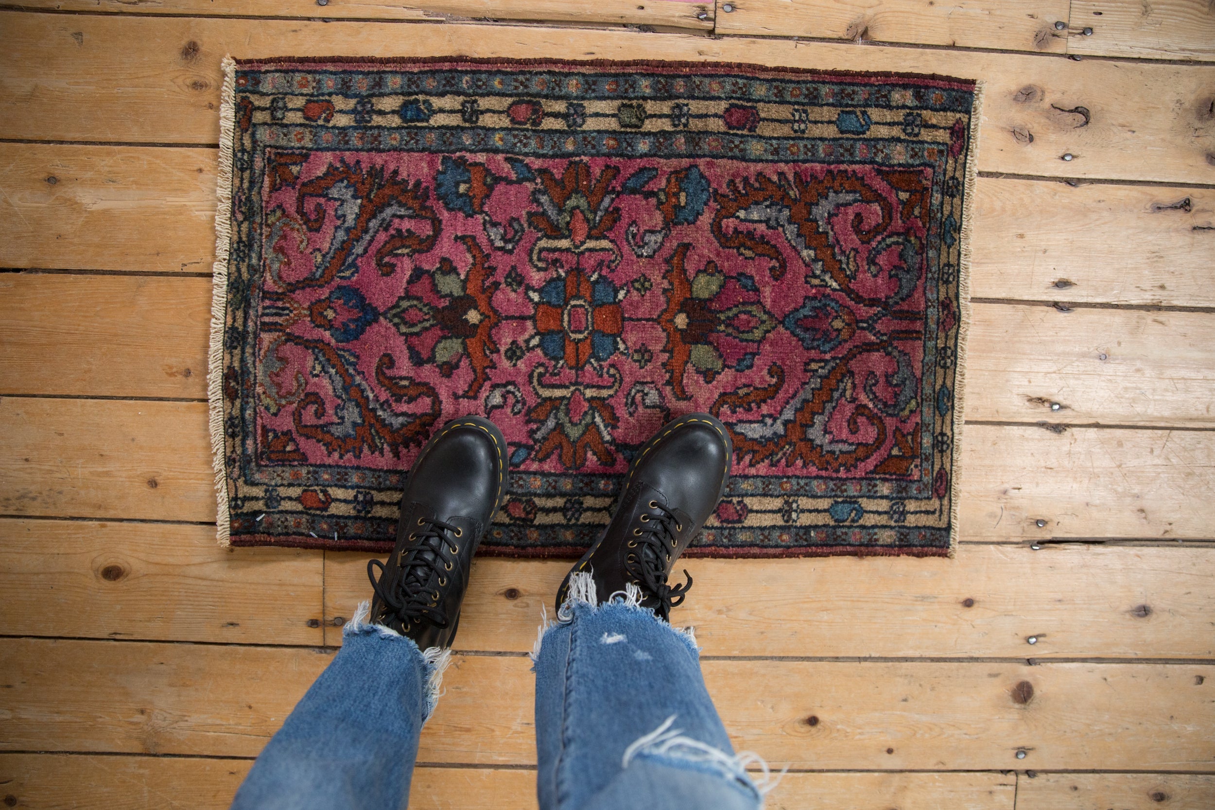 1.5x2.5 Vintage Fine Borchalou Rug Mat // ONH Item 10312 Image 1