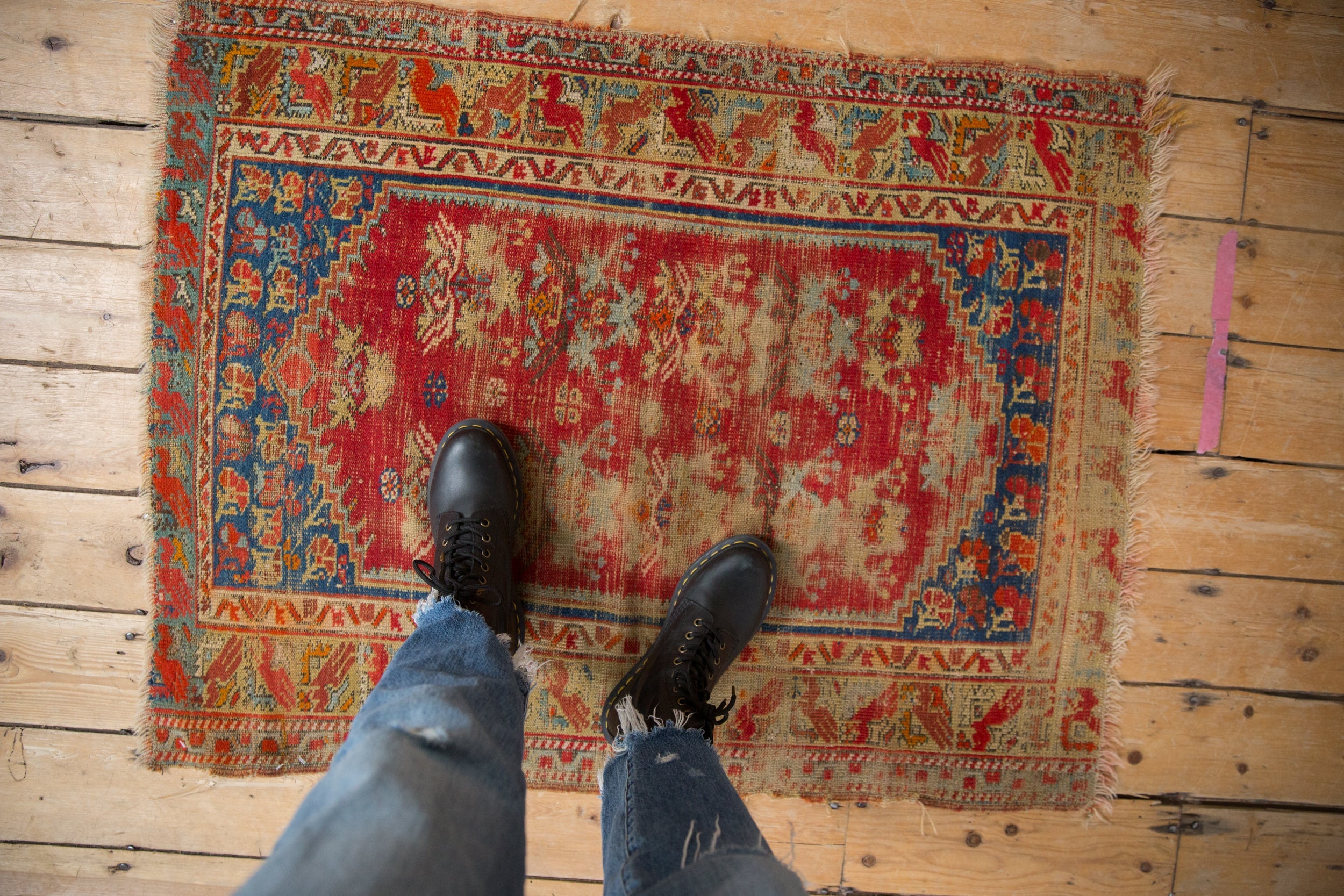 3x4 Vintage Anatolian Square Rug // ONH Item 10315 Image 1