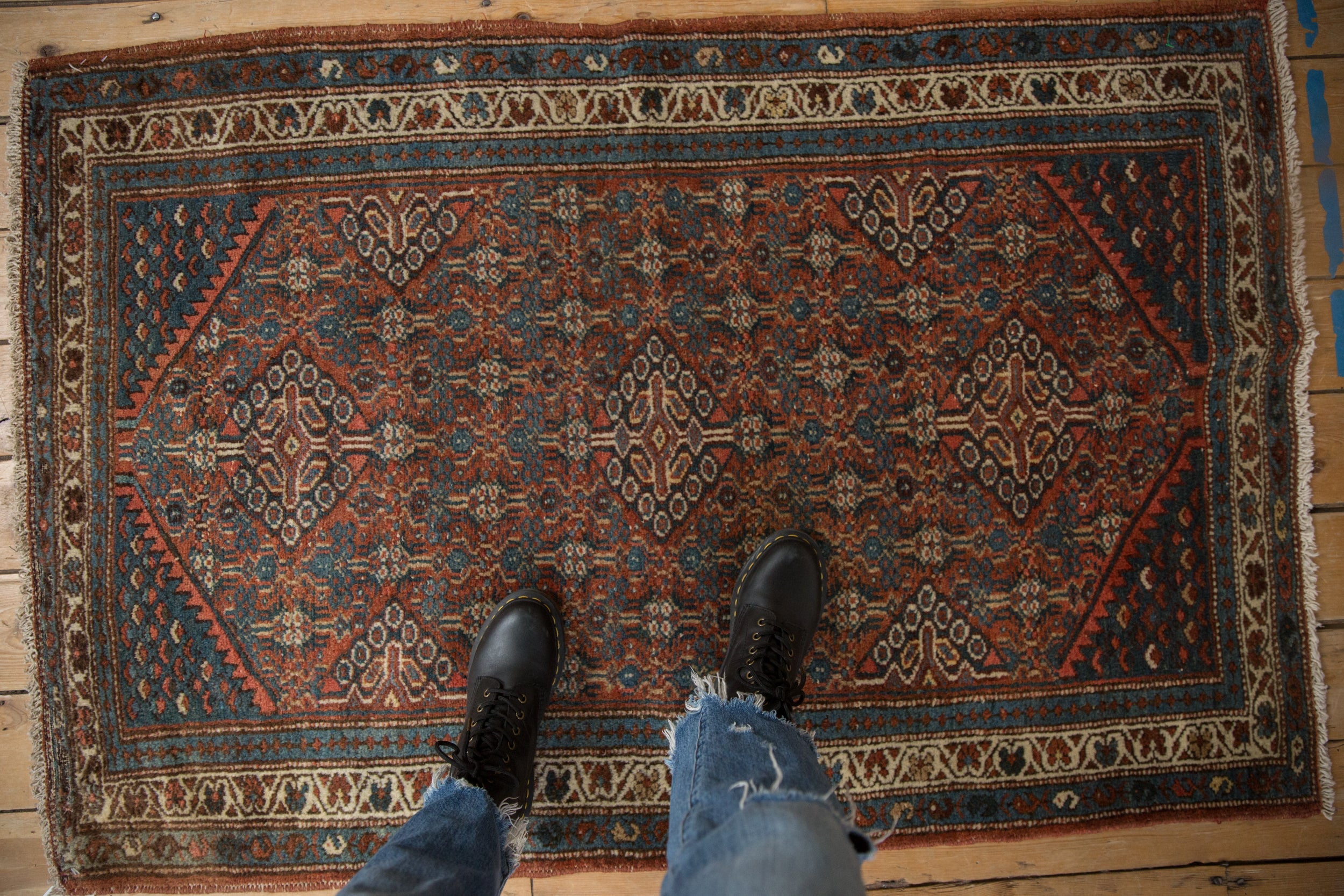 3.5x5 Vintage Fine Hamadan Rug // ONH Item 10316 Image 1