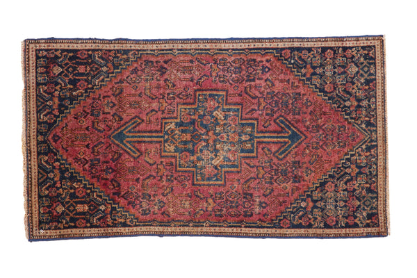 1.5x3 Vintage Senneh Rug Mat // ONH Item 10326