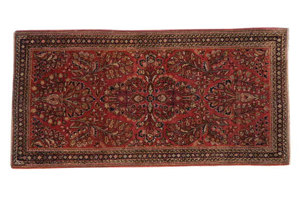 2x4 Vintage American Sarouk Rug Runner // ONH Item 10327