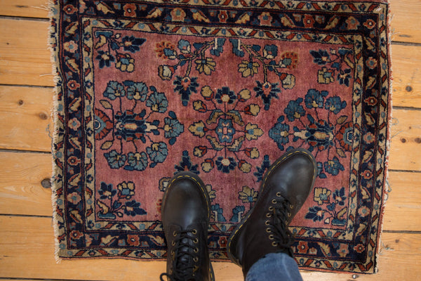 2x2.5 Vintage Fine Mohajeran Sarouk Square Rug Mat // ONH Item 10332 Image 1