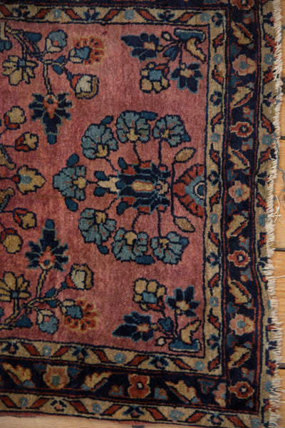 2x2.5 Vintage Fine Mohajeran Sarouk Square Rug Mat // ONH Item 10332 Image 5