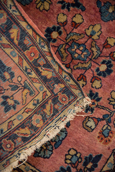 2x2.5 Vintage Fine Mohajeran Sarouk Square Rug Mat // ONH Item 10332 Image 8