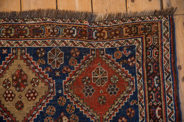 4x4.5 Antique Qashqai Square Rug // ONH Item 10335 Image 2