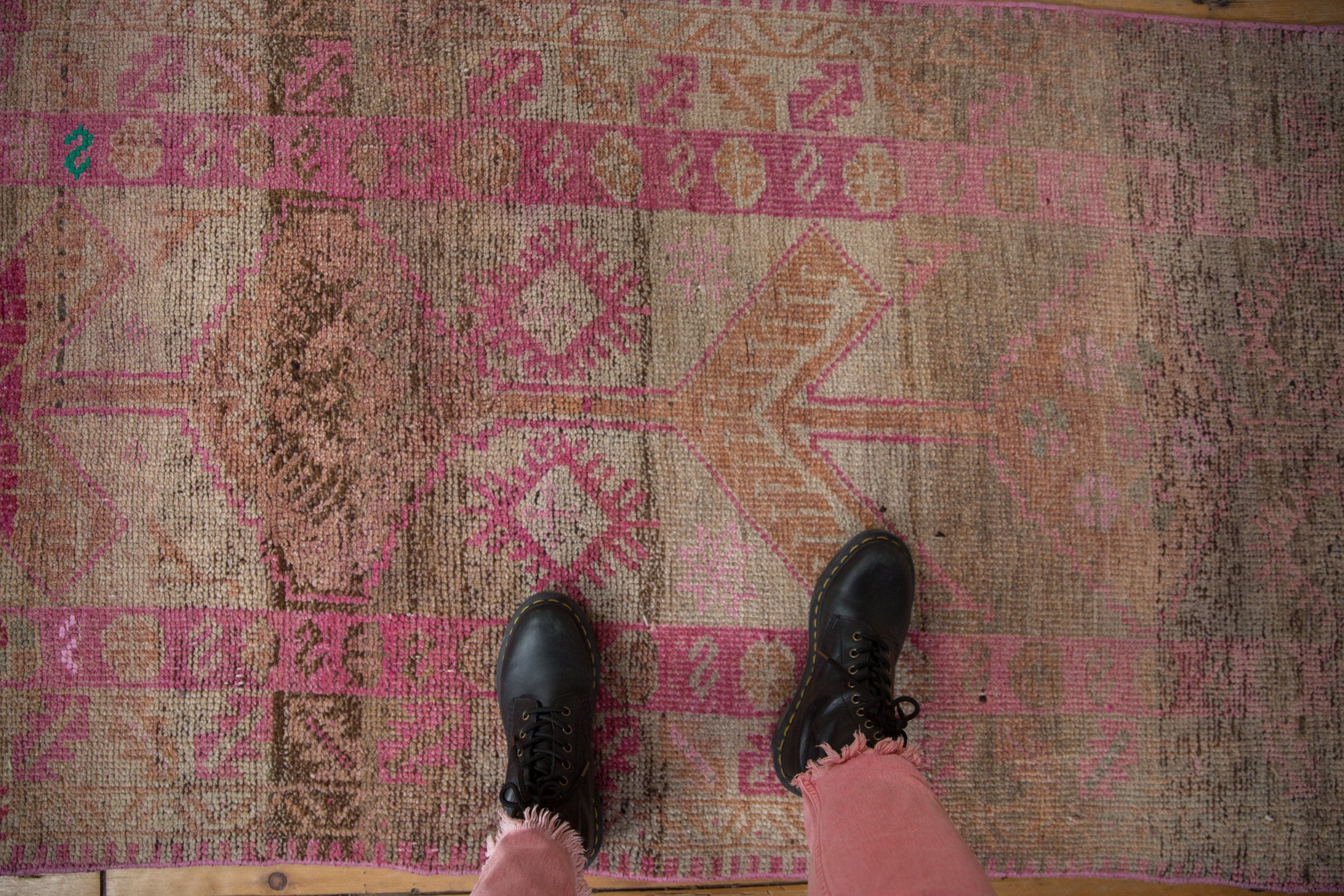 3x12.5 Vintage Distressed Kurd Rug Runner // ONH Item 10373 Image 1