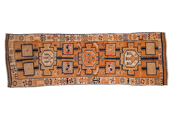 3.5x10 Vintage Distressed Kurd Rug Runner // ONH Item 10376