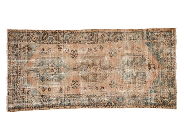 3x6.5 Vintage Distressed Hamadan Rug Runner // ONH Item 10379