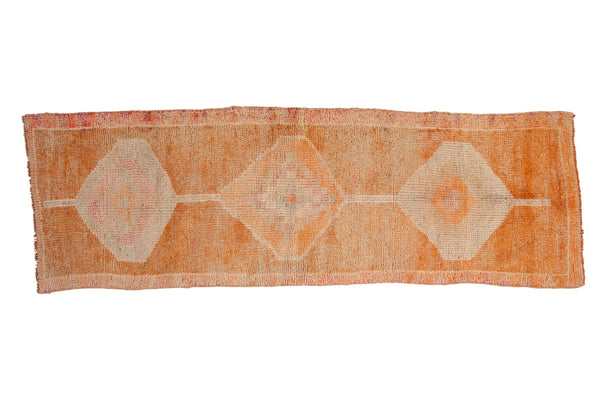 3x9 Vintage Distressed Kurd Rug Runner // ONH Item 10385