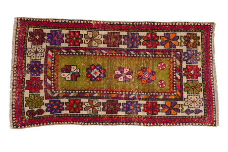 2.5x4.5 Vintage Oushak Rug // ONH Item 10387