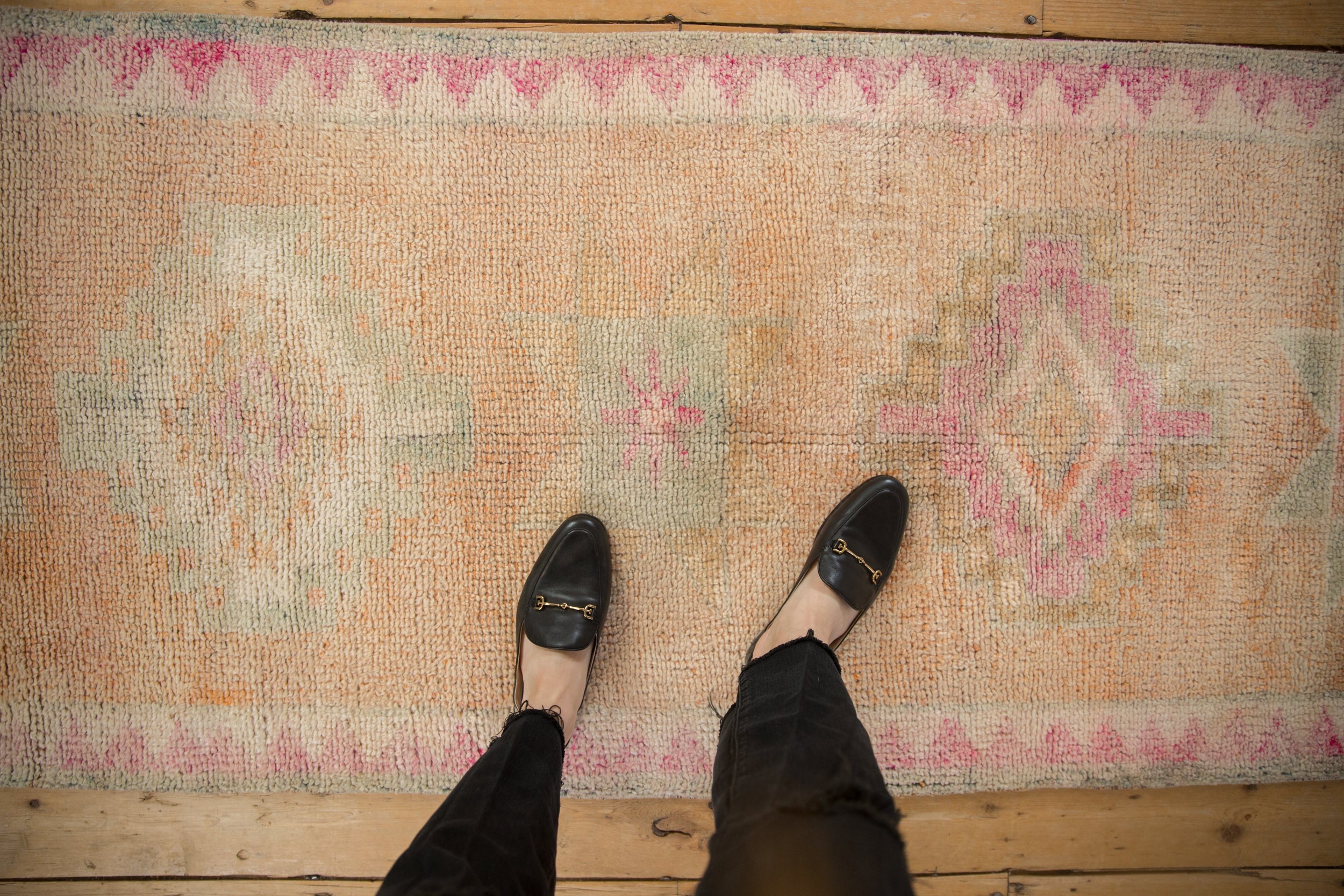 3x13.5 Vintage Distressed Kurd Rug Runner // ONH Item 10389 Image 1