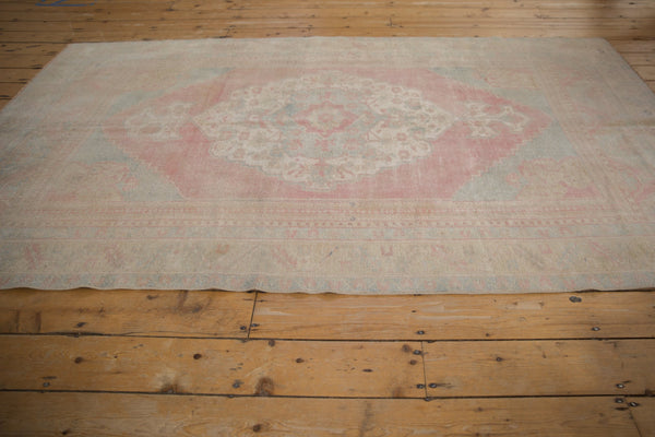 5x8.5 Vintage Distressed Oushak Carpet // ONH Item 10391 Image 11