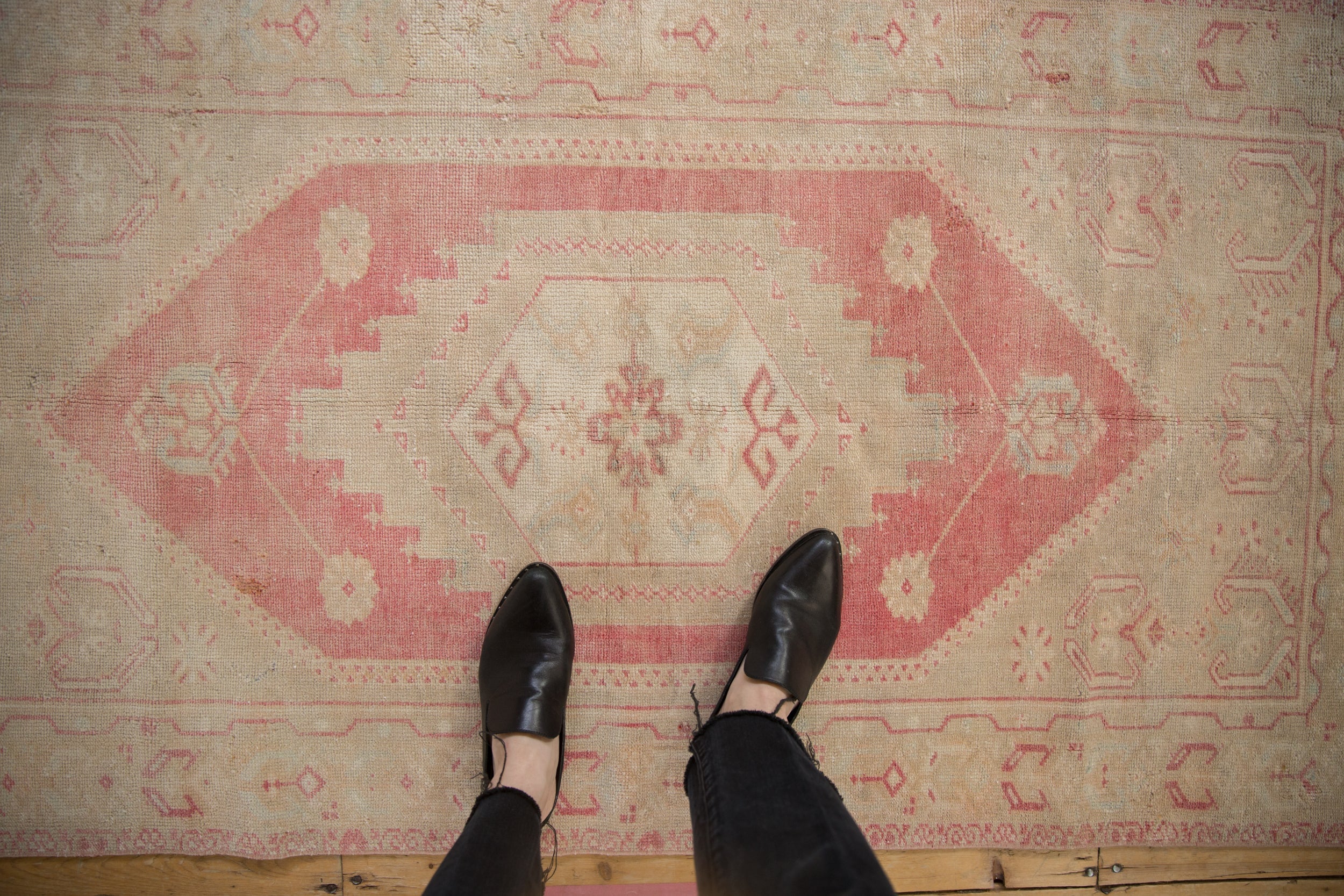 3x6 Vintage Distressed Oushak Rug Runner // ONH Item 10392 Image 1