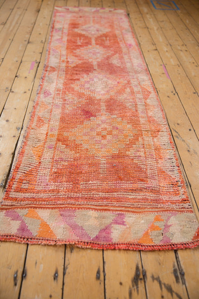 2.5x9.5 Vintage Distressed Kurd Rug Runner // ONH Item 10397 Image 2
