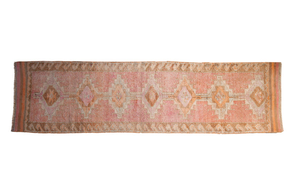 3x10.5 Vintage Distressed Kurd Rug Runner // ONH Item 10404
