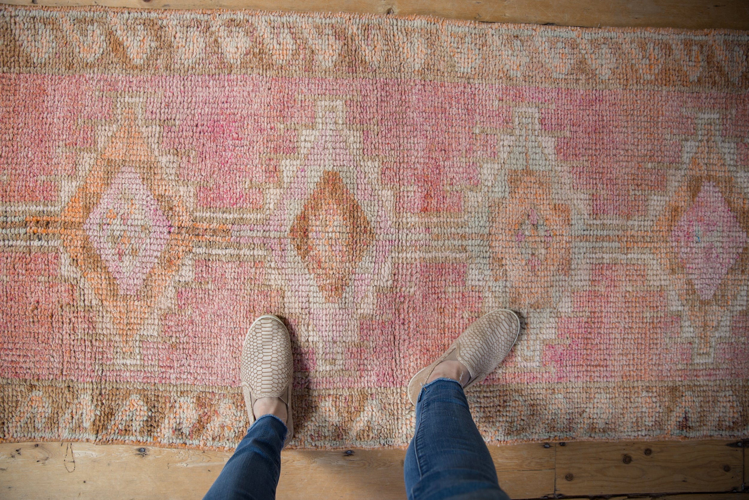 3x10.5 Vintage Distressed Kurd Rug Runner // ONH Item 10404 Image 1