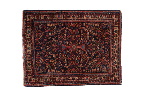 2x2.5 Vintage American Sarouk Square Rug Mat // ONH Item 10429
