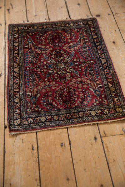 2x2.5 Vintage American Sarouk Square Rug Mat // ONH Item 10431 Image 2