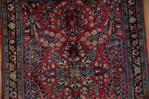 2x2.5 Vintage American Sarouk Square Rug Mat // ONH Item 10431 Image 3